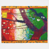 ファン・ゴッホ フリースブランケット (正面(横))