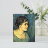 ファン・ゴッホ、ブルーの女性ポートレート、ヴィンテージ・アート (スタンド正面)