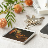 ファン・ゴッホ、ブログとポットで静物生活 キーホルダー (側面)