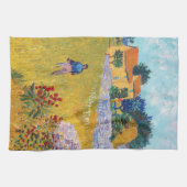 ファン・ゴッホ・プロヴァンスのファームハウス キッチンタオル (横)