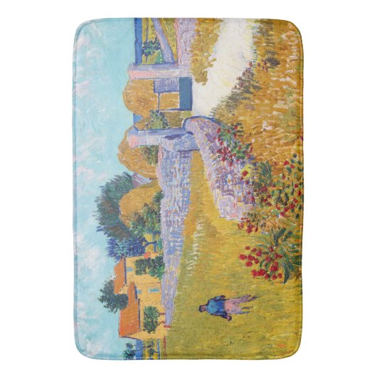 ファン・ゴッホ・プロヴァンスのファームハウス バスマット (正面縦)