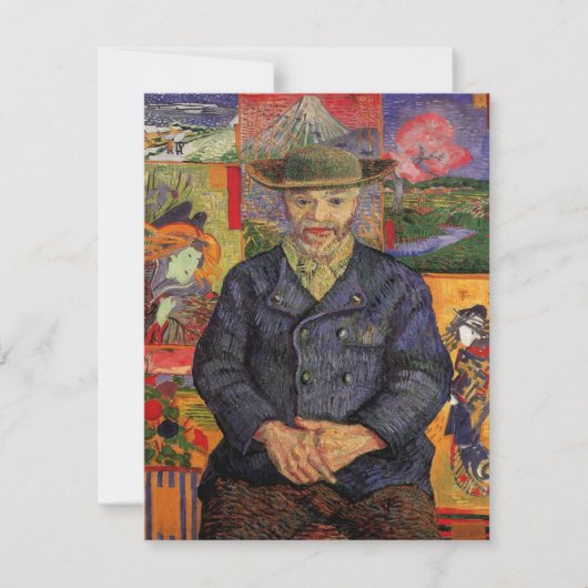 ファン・ゴッホ、ペール・タンギーポートレート、ヴィンテージ・アート (正面)