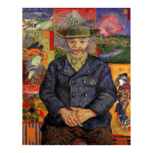 ファン・ゴッホ、ペール・タンギーポートレート、ヴィンテージ・アート