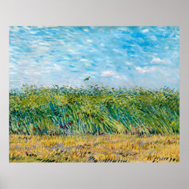 ファン・ゴッホ、ラークと小麦フィールド、1887 ポスター