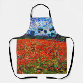 ファン・ゴッホ・レッドフラワーフィールド エプロン (正面)