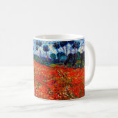 ファン・ゴッホ・レッドフラワーフィールド コーヒーマグカップ (正面右)