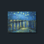 ファン・ゴッホ：ローネの星空の夜 キャンバスプリント<br><div class="desc">ファン・ゴッホ：ローネの星空の夜。オランダ画家Vincent Willem vanゴッホによる幻想的なクラシックの風景色彩の鮮やか。ヴィンテージ、ヴィンセント・ファン・ゴッホ、ポスト印象派、印象派、ポスト印象派、ギフト、風景、ラインの上の星空の夜</div>