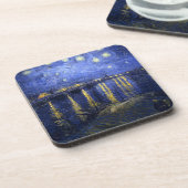 ファン・ゴッホ：ローネの星空の夜 コースター (左側)