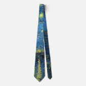 ファン・ゴッホGによるローネ上空の星空の夜 ネクタイ (正面)