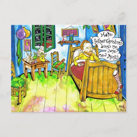 ファン・ゴヘーズ・クリスマス シーズンポストカード (正面)
