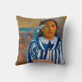 ファン・ゴーギャンの女性 クッション (裏面)