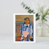 ファン・ゴーギャンの女性 ポストカード (スタンド正面)