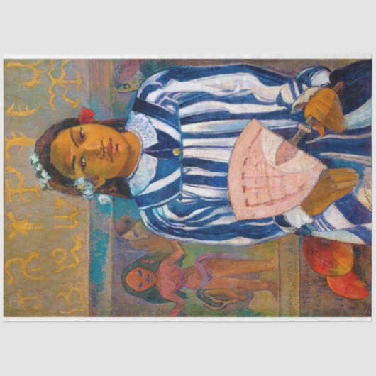 ファン・ゴーギャンの女性 薄葉紙 (正面)