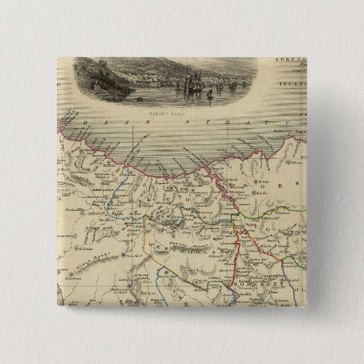 ファン·ディエメンズ·アイランドかタスマニア 缶バッジ (正面)