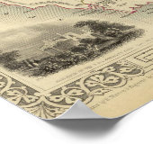 ファン・ディエメン島またはタスマニア ポスター (角)