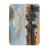 ファン・デフト、View of Delft、Johannes Vermeer氏 マグネット (縦)