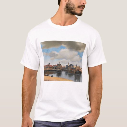 ファン・デフト、View of Delft、Johannes Vermeer氏 Tシャツ (正面)