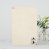 ファン·ドラゴン·タトゥーの古い血の(ばちゃばちゃ)跳ねる芸者 便箋 (スタンド正面)