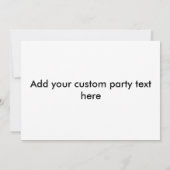 ファン・フンキー・パーティー招待状 招待状 (裏面)