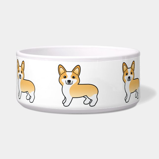 ファン・ペンブローク・ウェルシュ・コーギー・キャラクター・犬 ボウル (正面)