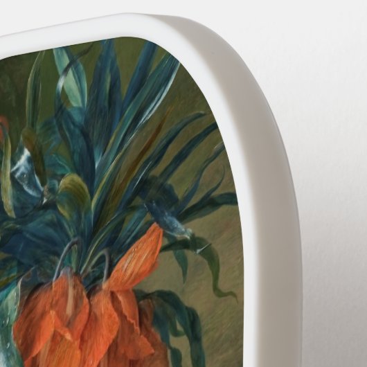 ファン・ホイサムの花の花束モノグラムカスタム ピックルボールラケット (左詳細)