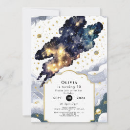 ファン ボーホー スペース バースデー 招待状