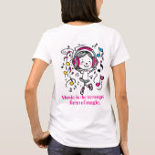 ファン・ミュージカル・グラフィックTシャツ Tシャツ (裏面)