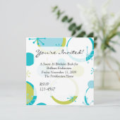 ファン レトロ ドット 招待状 (スタンド正面)