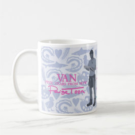 ファン – 「今から5年後」の引用文マグ コーヒーマグカップ