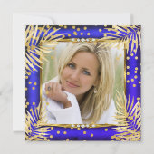 ファヴル王室のスブルー金ゴールドパームスシャンパーニュパーティー 招待状 (裏面)