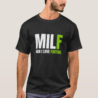 ファーおもしろいミルフマン大好きファーティングパパファータースウェア Tシャツ