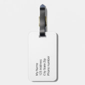 ファーにノーと言う – 悲しいキツネ ラゲッジタグ (裏面縦)