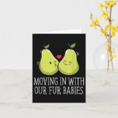 ファーのベビーのハネムーン結婚で動く_1 カード (黄色い花)