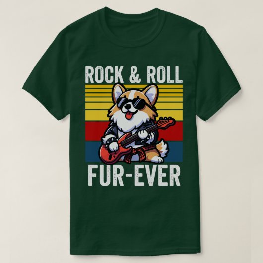 ファーのロックンロール Tシャツ (デザイン正面)