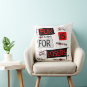 ファーは敗者向け クッション (椅子)