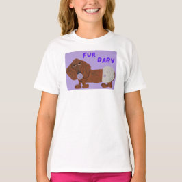 ファーべビー ダックスフンド 子犬 Tシャツ