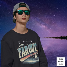 ファーアウトマンレトロ60のスローガンパーソナライズされた スウェットシャツ