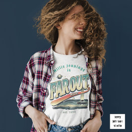 ファーアウトマンレトロ60のスローガンパーソナライズされた Tシャツ