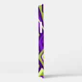 ファーアウトレトロ抽象芸術サイケデリックパープル Case-Mate iPhoneケース (裏面 / 右)