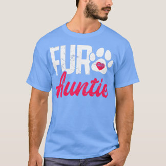 ファーアウンティ品種の犬の手のプリントパピーストップ Tシャツ