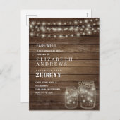 ファーウェル素朴メイソンジャースライツライトバイザーブアジェット シーズンポストカード (正面/裏面)