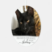ファーエバーの私たちのハートペット記念碑 メタルオーナメント (正面左)