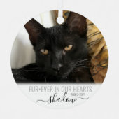 ファーエバーの私たちのハートペット記念碑 メタルオーナメント (正面)