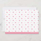 ファーエバーミンペットバレンタインハートフォトカード 招待状 (裏面)