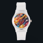 ファーカラフルテクスチャ背景–68454 腕時計<br><div class="desc">ファーカラフルテクスチャ背景–68454</div>