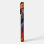 ファーカラフルテクスチャ背景–68454 iPhoneケース (左側面)