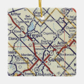 ファーガスONヴィンテージマップ セラミックオーナメント (正面)