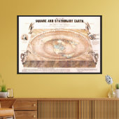 ファーガソンによる四角と静止した地球の地図 キャンバスプリント (インサイチュ (リビング))