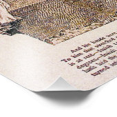 ファーガソンによる四角と静止した地球の地図 フォトプリント            (角)