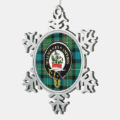 ファーガソンの一族のクリスマスのオーナメント スノーフレークピューターオーナメント (右)